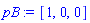 [1, 0, 0]