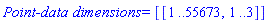 `Point-data dimensions` = [[1 .. 55673, 1 .. 3]]