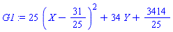 25*(X-31/25)^2+34*Y+3414/25