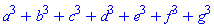 a^3+b^3+c^3+d^3+e^3+f^3+g^3