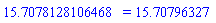 HFloat(15.707812810646793) = 15.70796327