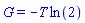G = -T*ln(2)