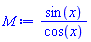 sin(x)/cos(x)