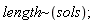 `~`[length](sols)