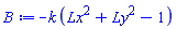 -k*(Lx^2+Ly^2-1)