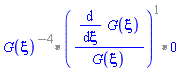 Parse:-ConvertTo1D, "invalid input %1", `%*`(`%*`(`%^`(G(xi), -4), `%^`(Typesetting:-mfenced(Typesetting:-mfrac(Typesetting:-mrow(Typesetting:-mfrac(Typesetting:-mo("&DifferentialD;"), Typesetting:-mrow(Typesetting:-mo("&DifferentialD;"), Typesetting:-mi("&xi;"))), Typesetting:-mspace(width = "0.4em"), Typesetting:-mrow(Typesetting:-mi("G"), Typesetting:-mo("&ApplyFunction;"), Typesetting:-mfenced(Typesetting:-mi("&xi;")))), Typesetting:-mrow(Typesetting:-mi("G"), Typesetting:-mo("&ApplyFunction;"), Typesetting:-mfenced(Typesetting:-mi("&xi;"))))), 1)), 0)