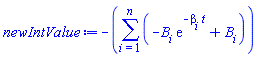 -(sum(-B[i]*exp(-beta[i]*t)+B[i], i = 1 .. n))