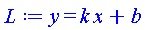 y = k*x+b