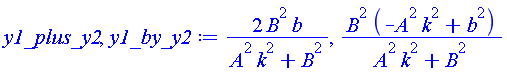 2*B^2*b/(A^2*k^2+B^2), B^2*(-A^2*k^2+b^2)/(A^2*k^2+B^2)