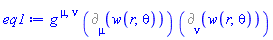 Physics:-g_[`~mu`, `~nu`]*%d_[mu](w(r, theta))*%d_[nu](w(r, theta))