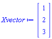 Vector(3, {(1) = 1, (2) = 2, (3) = 3})