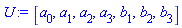 [a[0], a[1], a[2], a[3], b[1], b[2], b[3]]