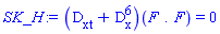 (``(`#msubsup(mo("D"),mrow(mo("x"),mo("t")))`+`#msubsup(mo("D"),mo("x"),mo("6"))`))(F.F) = 0