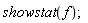showstat(f)