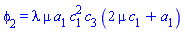phi[2] = lambda*mu*a[1]*c[1]^2*c[3]*(2*mu*c[1]+a[1])