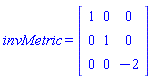 invMetric = Matrix(%id = 36893627907715532788)