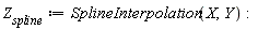 Z__spline := SplineInterpolation(X, Y)