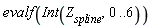 evalf(Int(Z__spline, 0 .. 6))