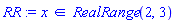 `in`(x, RealRange(2, 3))