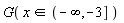 G(`in`(x, RealRange(Open(-infinity), -3)))