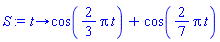 proc (t) options operator, arrow; cos((2/3)*Pi*t)+cos((2/7)*Pi*t) end proc