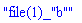 "file(1)_"b""