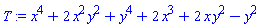 x^4+2*x^2*y^2+y^4+2*x^3+2*x*y^2-y^2