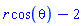 r*cos(theta)-2