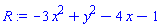 -3*x^2+y^2-4*x-1