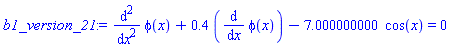 diff(diff(phi(x), x), x)+.4*(diff(phi(x), x))-7.000000000*cos(x) = 0