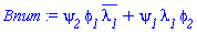 psi__2*phi__1*conjugate(lambda__1)+psi__1*lambda__1*phi__2