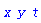 x*y*t