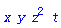 x*y*z^2*t