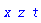 x*z*t