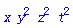 x*y^2*z^2*t^2