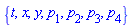{t, x, y, p[1], p[2], p[3], p[4]}
