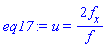 u(x, y, t) = 2*(diff(f(x, y, t), x))/f(x, y, t)