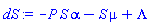 -P*S*alpha-S*mu+Lambda