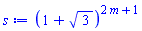 (1+3^(1/2))^(2*m+1)