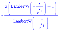 -x*(LambertW(-x/exp(c__1))+1)/LambertW(-x/exp(c__1))