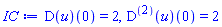 (D(u))(0) = 2, ((D@@2)(u))(0) = 2