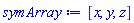[x, y, z]