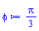 phi := (1/3)*Pi