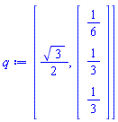 [(1/2)*3^(1/2), Vector[column](%id = 36893622606788529436)]