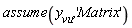 assume(y__vu, 'Matrix')