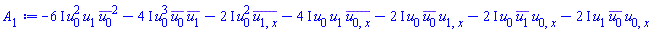 -(6*I)*u[0]^2*u[1]*conjugate(u[0])^2-(4*I)*u[0]^3*conjugate(u[0])*conjugate(u[1])-(2*I)*u[0]^2*conjugate(u[1, x])-(4*I)*u[0]*u[1]*conjugate(u[0, x])-(2*I)*u[0]*conjugate(u[0])*u[1, x]-(2*I)*u[0]*conjugate(u[1])*u[0, x]-(2*I)*u[1]*conjugate(u[0])*u[0, x]
