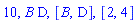 10, B*D, [B, D], [2, 4]