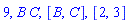 9, B*C, [B, C], [2, 3]