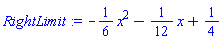 -(1/6)*x^2-(1/12)*x+1/4