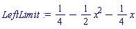 1/4-(1/2)*x^2-(1/4)*x